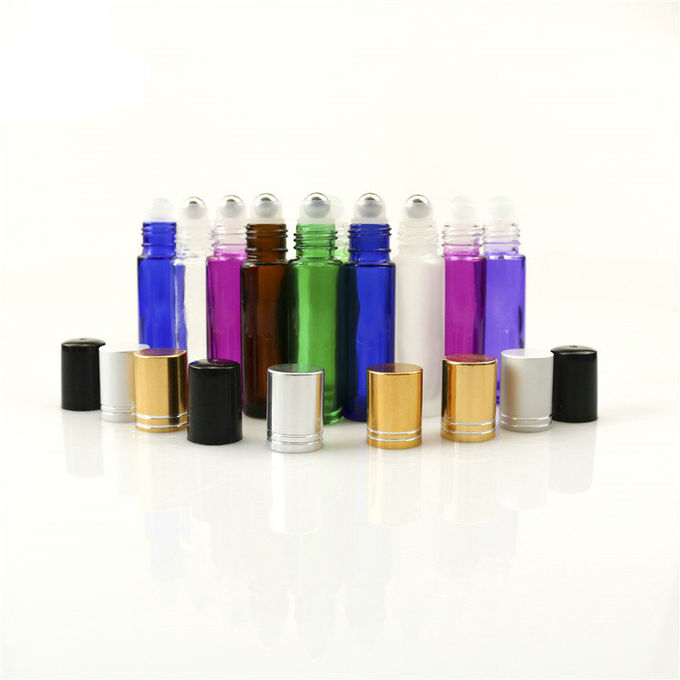 el rollo cosmético de bambú de 5ml 10ml en las botellas de aceite esencial de cristal perfuma 0 modificado para requisitos particulares