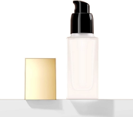 Oro Liden 1 oz/30 ml Botellas de vidrio congelado de diseño portátil a prueba de fugas