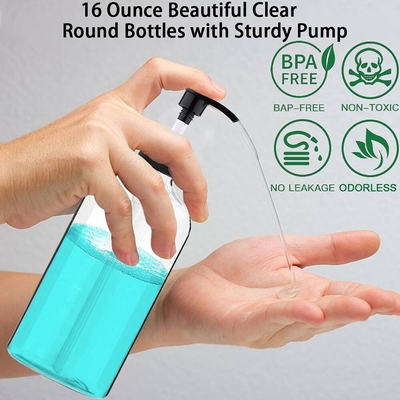 16OZ/500ml Botellas de bomba de plástico vacías