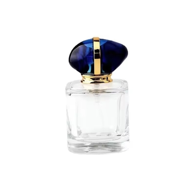 Venta al por mayor Botella de perfume vacía de spray cuadrado superior para mate con embalaje