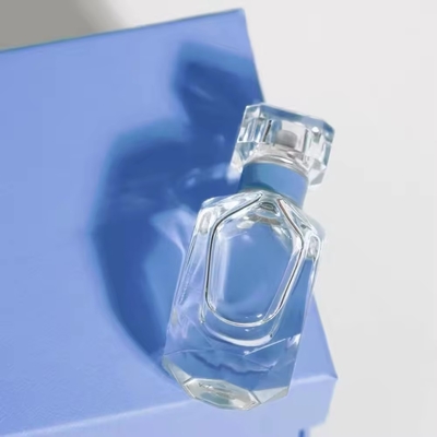 30 ml de botellas de vidrio de lujo de perfume transparente cuadrado vacío