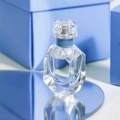30 ml de botellas de vidrio de lujo de perfume transparente cuadrado vacío