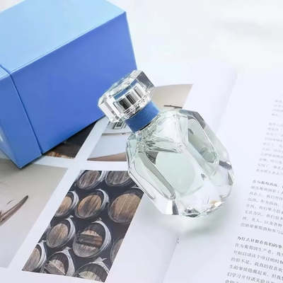 30 ml de botellas de vidrio de lujo de perfume transparente cuadrado vacío