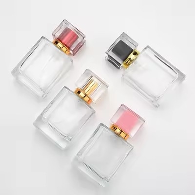 Botellas de vidrio de perfume envasado Mini personalizado 50 ml 30 ml botellas de perfume vacías