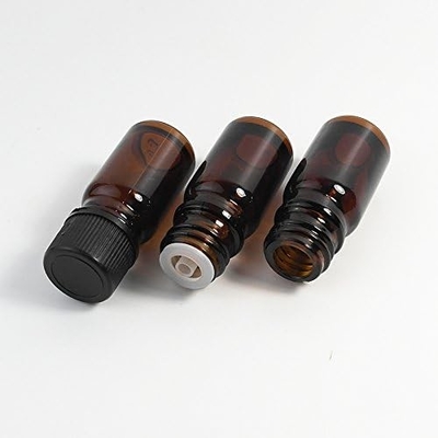 Botellas de vidrio de aceite esencial de 10 ml, 20 ml y 30 ml con tapa de tornillo vidrio ámbar vacío