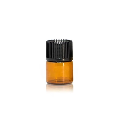 1 ml 2 ml 3 ml 4 ml 5 ml Aceite esencial Mini Vial de vidrio ámbar Botellas con tapa de tornillo