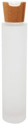20/410 tarro cosmético de la tapa de bambú cosmética 20m m de cristal de las botellas 100ml