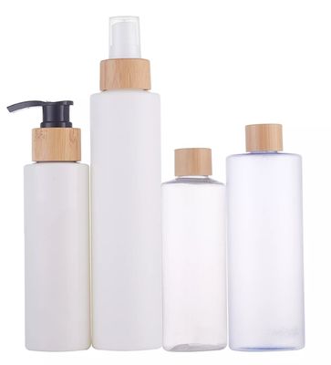 4oz 28/410 recicló la botella plástica transparente de empaquetado cosmética 100ml