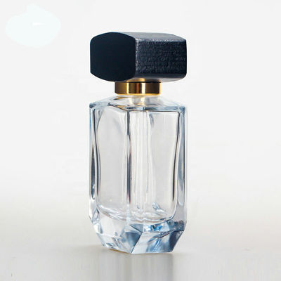el perfume de cristal vacío 30ml embotella 28M M 28/400 de los casquillos de madera cuadrados