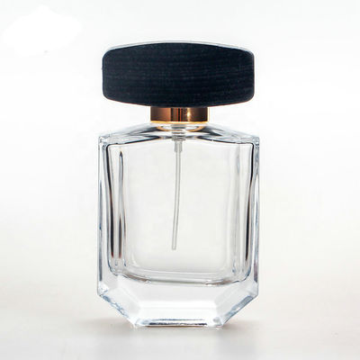 el perfume de cristal vacío 30ml embotella 28M M 28/400 de los casquillos de madera cuadrados