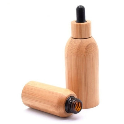 El aceite esencial del dropper de cristal de bambú embotella 22/400 ronda de 10ml 22m m Boston