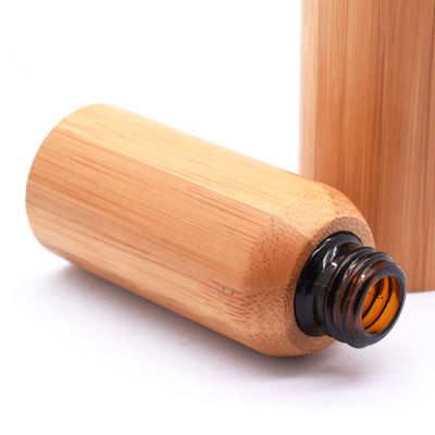El aceite esencial del dropper de cristal de bambú embotella 22/400 ronda de 10ml 22m m Boston