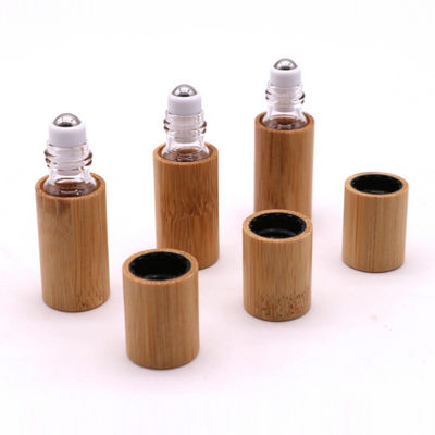 botellas de aceite esencial de bambú del casquillo 15ml