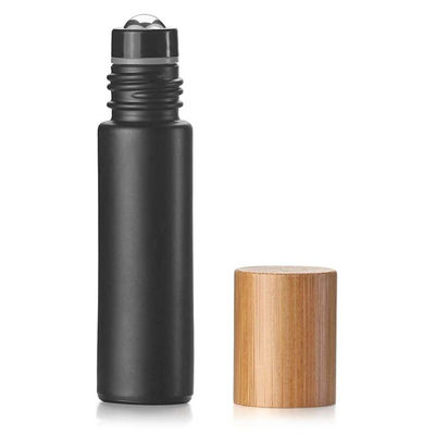 botellas de cristal claras de bambú del rodillo del casquillo 22m m de las botellas de aceite esencial 10ml 22/400