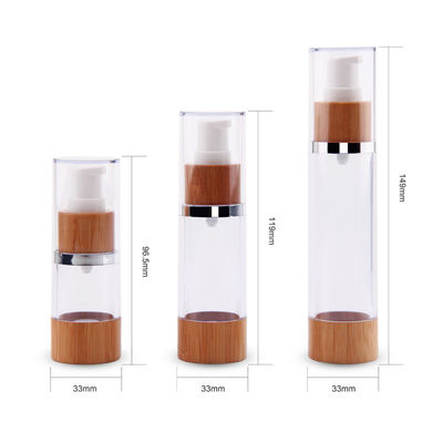 la bomba privada de aire de 0.5oz 30ml embotella 33/410 33m m de empaquetado cosmético