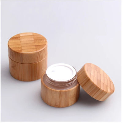 el cosmético vacío de 20g 15ml sacude los envases de bambú para los cosméticos proveyó de costillas 3oz