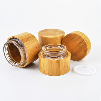 el cosmético vacío de 20g 15ml sacude los envases de bambú para los cosméticos proveyó de costillas 3oz