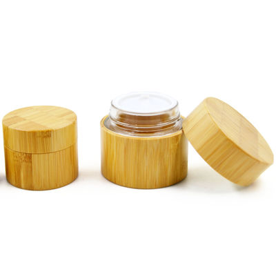 el cosmético vacío de 20g 15ml sacude los envases de bambú para los cosméticos proveyó de costillas 3oz