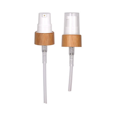 24 mm 24/410 Cabeza de bomba cosmética Cuello de bambú 500 ml Tratamiento con bomba de botella