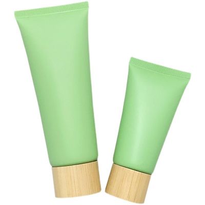 tubos de aluminio suaves cosméticos ISO2000 de la crema de la mano de Matte Green 100ml del tubo 100g