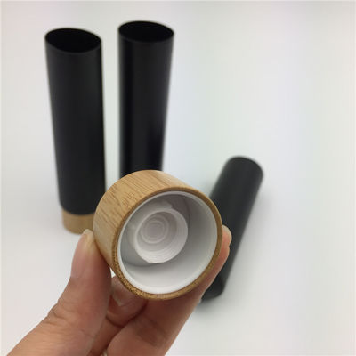 tubo suave cosmético de aluminio 200ml que empaqueta para la tapa de bambú 40/400 40M M de los cosméticos