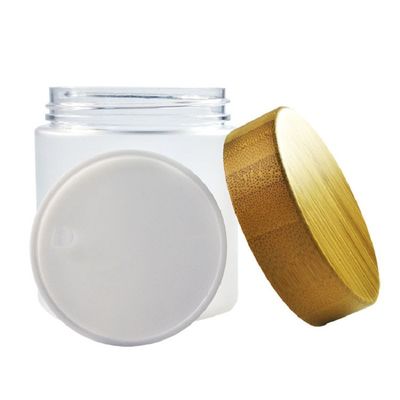 El ANIMAL DOMÉSTICO vacío del envase de la crema de 150g 250gs heló el tarro plástico cosmético del cuidado de piel