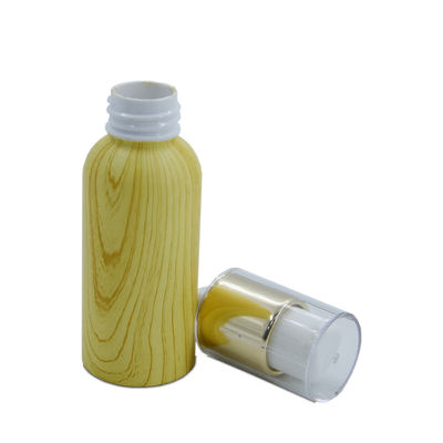envases cosméticos de bambú 200ml 18/400 tarro privado de aire 18m m de la crema de la bomba