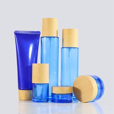 el aceite esencial azul 110ml embotella los tarros de cristal 37/415 37m m cosméticos con las tapas