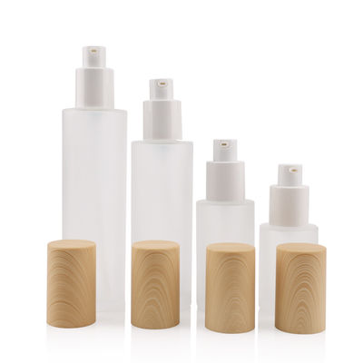 el cosmético 18m m de cristal blanco 50g embotella los tarros de la crema de cara 20ml 18/400
