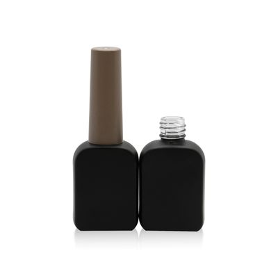 casquillo de bambú negro de la botella 0.3oz 15cc del esmalte de uñas vacío del gel 10ml