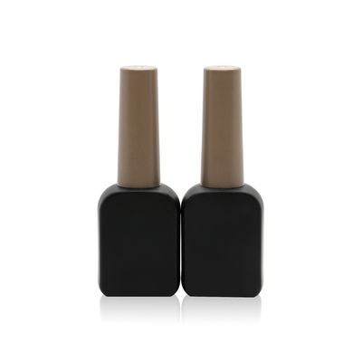 casquillo de bambú negro de la botella 0.3oz 15cc del esmalte de uñas vacío del gel 10ml