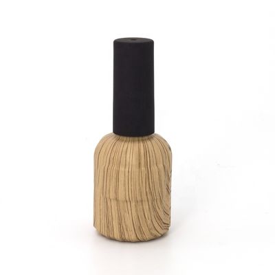ODM de bambú 10ml 0.5oz de la botella del gel de la botella de cristal negra del esmalte de uñas