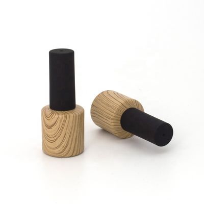 ODM de bambú 10ml 0.5oz de la botella del gel de la botella de cristal negra del esmalte de uñas