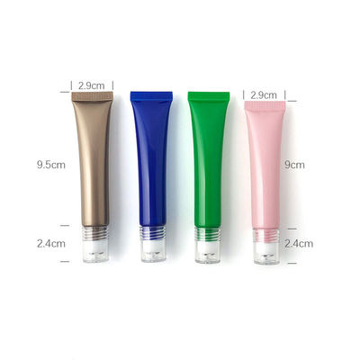 Rosa cosmético vacío de los tubos 20g 20ml 29m m de la loción recargable de la bola de rollo