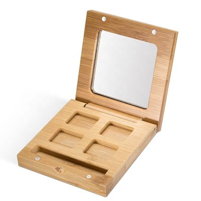 ODM reciclable BPA del bambú de las cajas de sombra de ojos del brillo 10ml libre