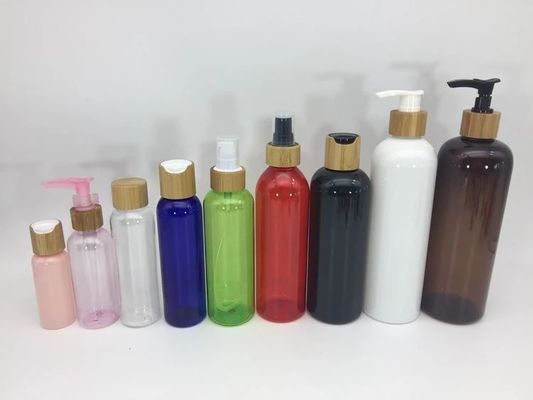 Los tarros cosméticos plásticos de las botellas de 4 onzas 120ml 500ml el 10in con las tapas abultan 63m m