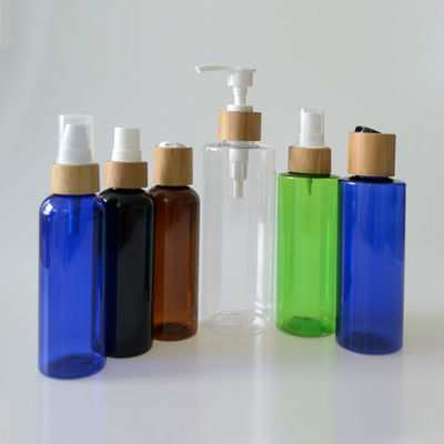 Los tarros cosméticos plásticos de las botellas de 4 onzas 120ml 500ml el 10in con las tapas abultan 63m m