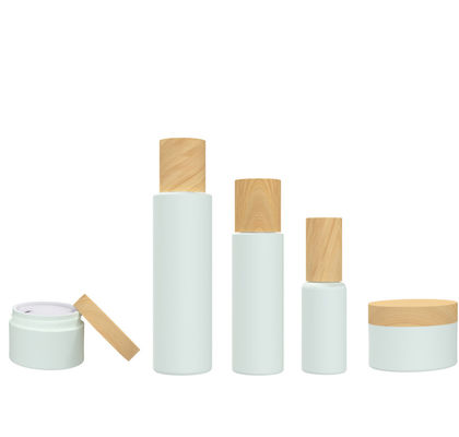 24/415 cosmético plástico blanco de 140ml 55g embotella el envase con las tapas