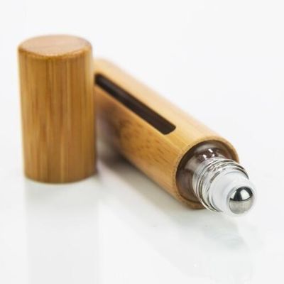 el dropper de cristal de bambú del rodillo 22 400 10ml embotella con la pipeta 22m m