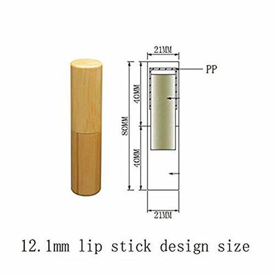 tubos amistosos de Eco Chapstick del envase del tubo de la barra de labios de 5g 5ml 21m m