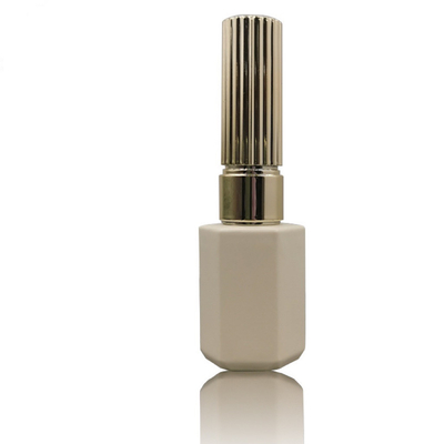 Botella Matte Ivory Clear Empty del esmalte de uñas del cuadrado 12ml