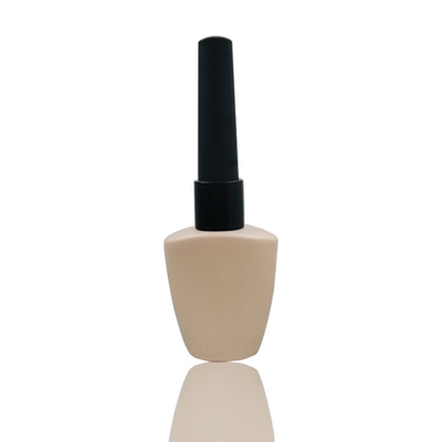 Botella Matte Ivory Clear Empty del esmalte de uñas del cuadrado 12ml