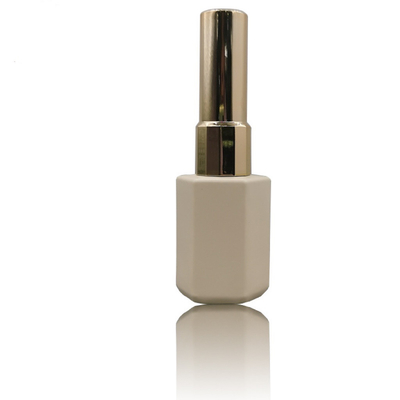 Botella Matte Ivory Clear Empty del esmalte de uñas del cuadrado 12ml
