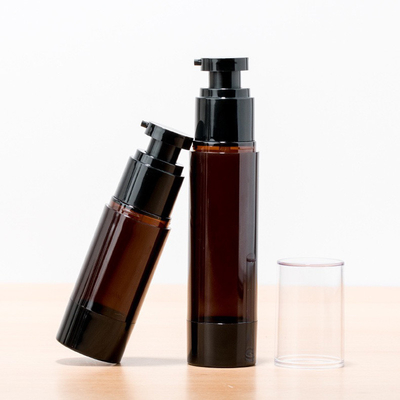 La bomba privada de aire vacía de Brown embotella la botella cosmética del cuidado de piel del espray de la niebla de la loción