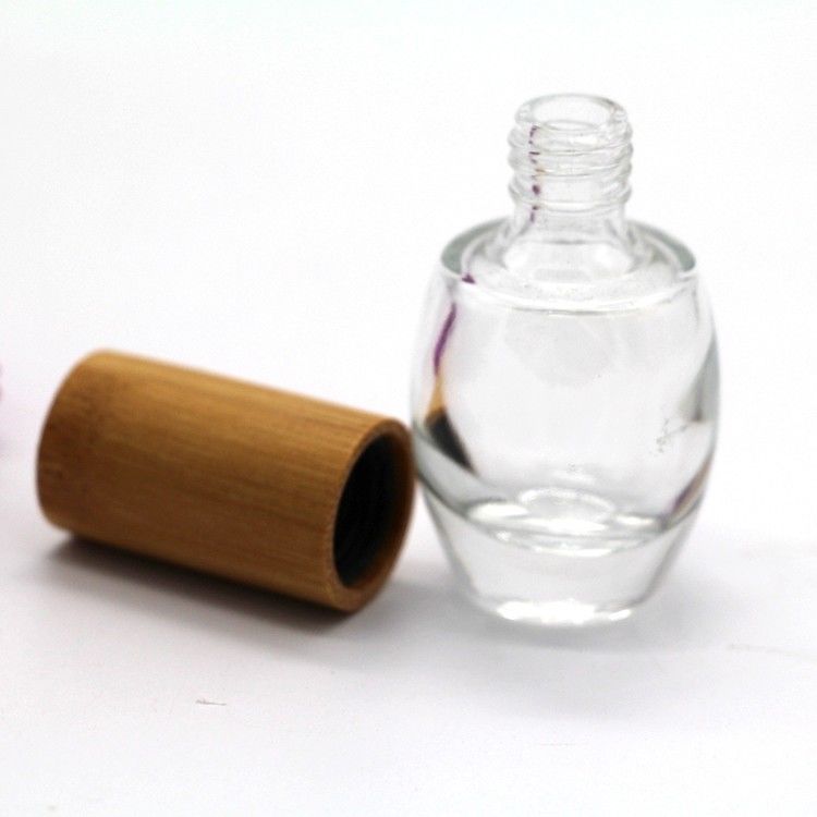 botella de vidrio de cristal del removedor del esmalte de uñas de la botella del esmalte de uñas de 13ml 0.51oz los 7.6cm